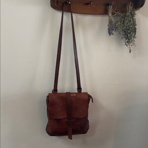 Brown Lifetime Leather Duluth convertible backpack/Crossbody